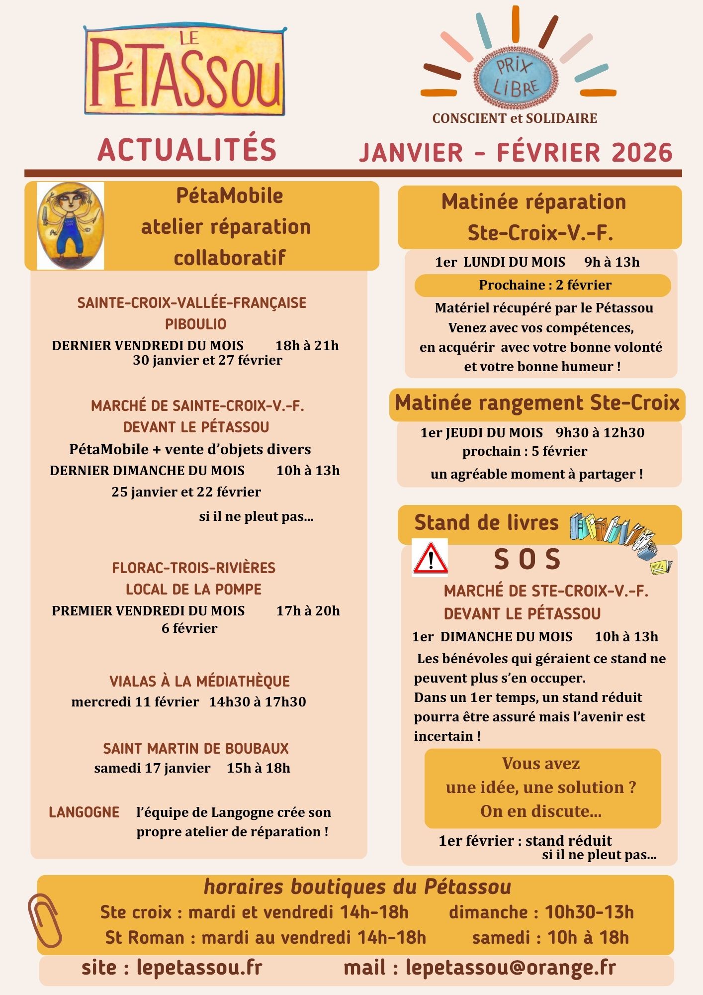 PETASSOU ACTUALITES 2026 janv fevr